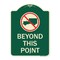 Signmission No Truck No Truck Graphic Beyond This Point Heavy-Gauge Aluminum Sign, 24" x 18", G-1824-23562 A-DES-G-1824-23562 - alternate 1